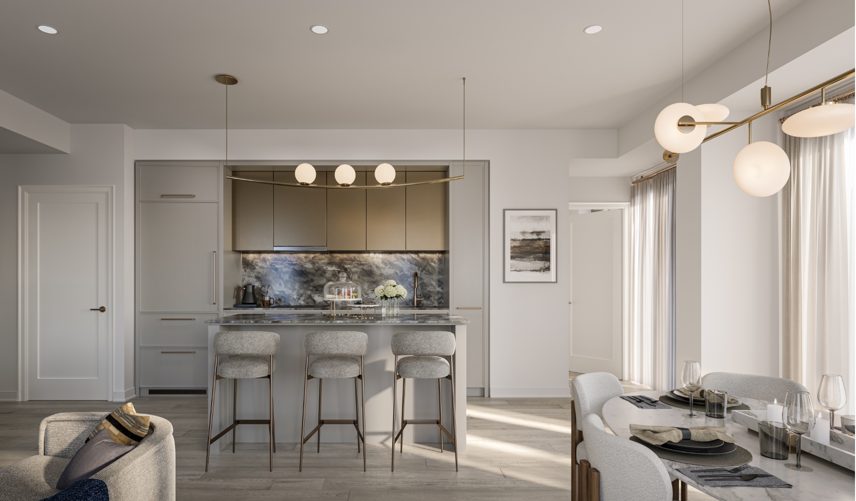 The suites of 101 Spadina
A light-filled private haven.