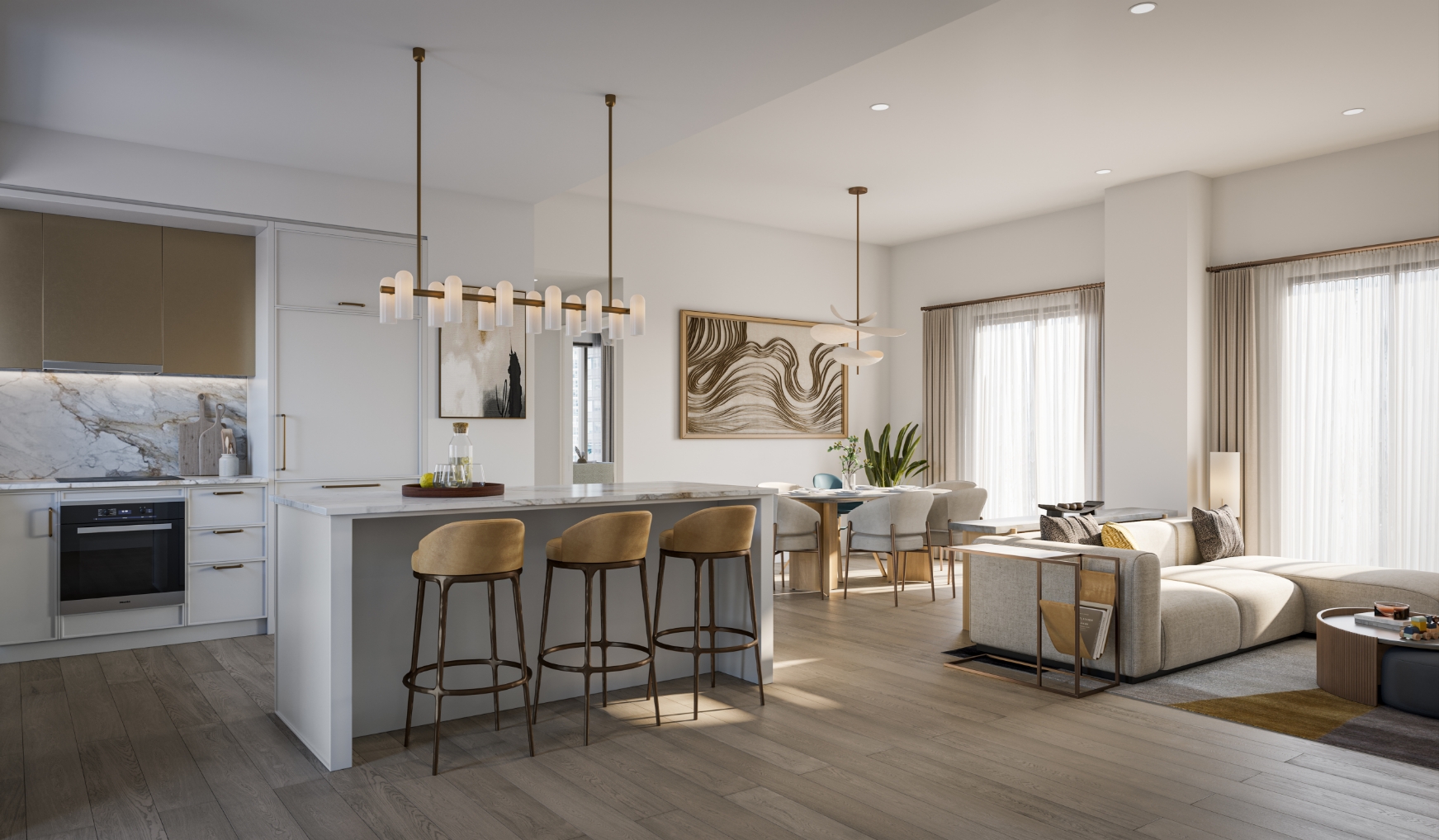 The suites of 101 Spadina
Expansive spaces. Light-filled rooms